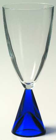 Eon Blue Water Goblet by Sasaki