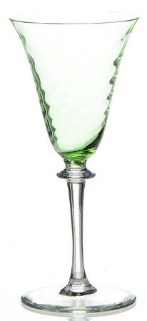 Garda Green (Swirl Optic) Cordial Glass