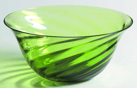 Garda Green (Swirl Optic) Small Fruit Dessert Bowl