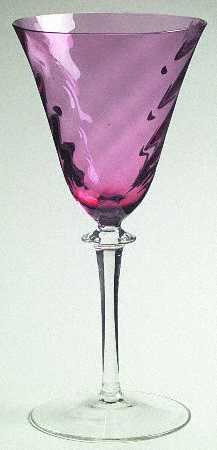 Garda Rose (Swirl Optic) Water Goblet