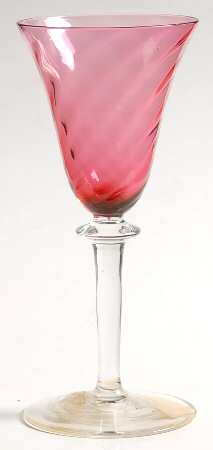 Garda Rose (Swirl Optic) Cordial Glass