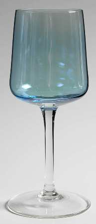 Classic Blue Wine Glass by Society Crystal