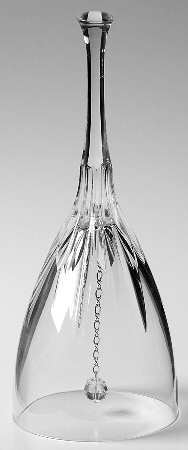 Gala Bell Made From Wine Glass