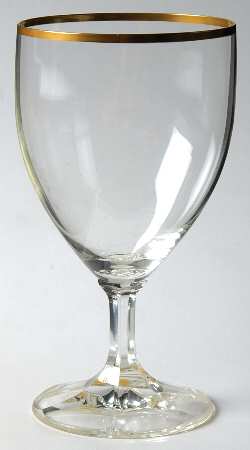 Neckar (Gold Trim) Water Goblet by Schott-Zwiesel