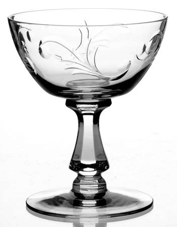 Baroque (Cut #1216) Champagne/Tall Sherbet by Seneca