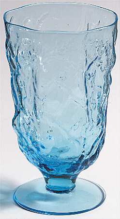 Driftwood Peacock (Light Blue) Water Goblet
