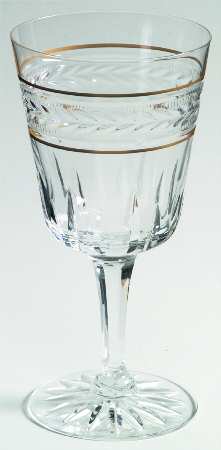 Gold Brocade Water Goblet by Seneca