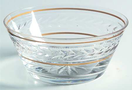 Gold Brocade Finger Bowl by Seneca