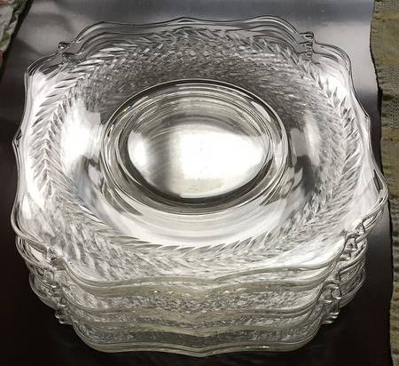 Laurel (Square Base) Salad Plate