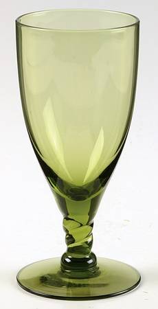Pirouette Green Juice Glass by Seneca