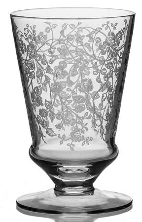 Rose Lace (Stem 176) 5 Oz Footed Tumbler by Seneca