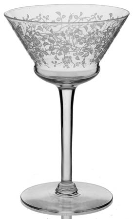 Rose Lace (Stem 176) Champagne/Tall Sherbet by Seneca