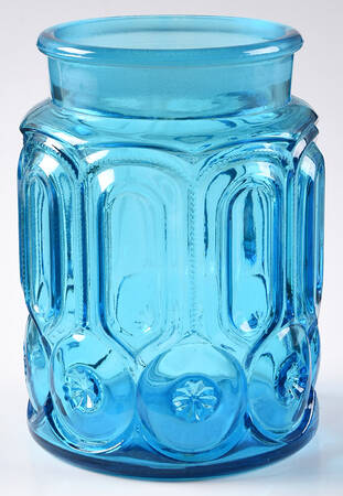 Moon and Star Blue Large Canister No Lid
