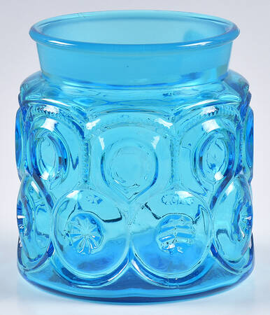 Moon and Star Blue Medium Canister No Lid