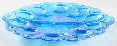 Moon and Star Blue Deviled Egg Server