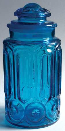 Moon and Star Blue Extra Large Canister & Lid