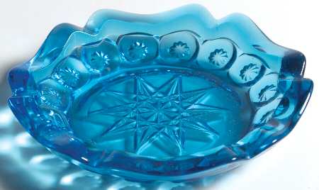 Moon and Star Blue 4" Ashtray