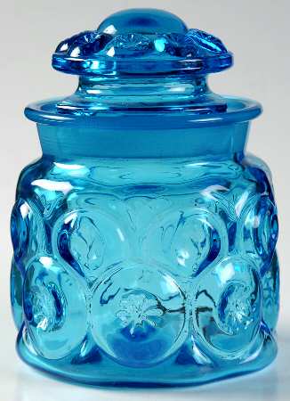 Moon and Star Blue Small Canister & Lid