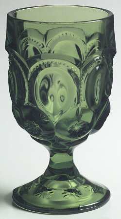 Moon and Star Green by Smith Glass 