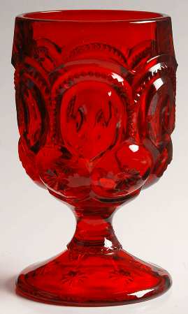 Moon and Star Red by Smith Glass 