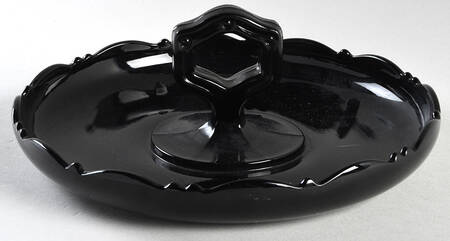 Mt. Pleasant Black (Black Amethyst) Handled Mint Dish