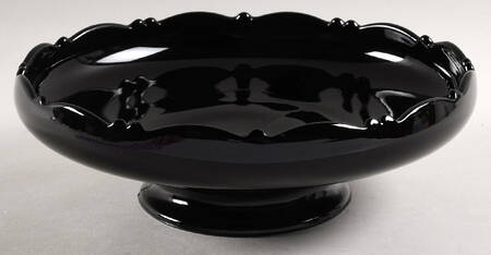 Mt. Pleasant Black (Black Amethyst) 9" Footed Cupped Bowl
