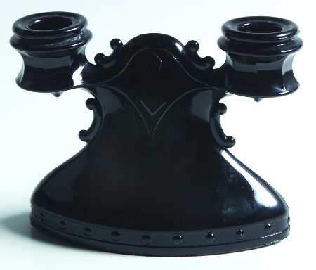 Mt. Pleasant Black (Black Amethyst) Double Light Candlestick