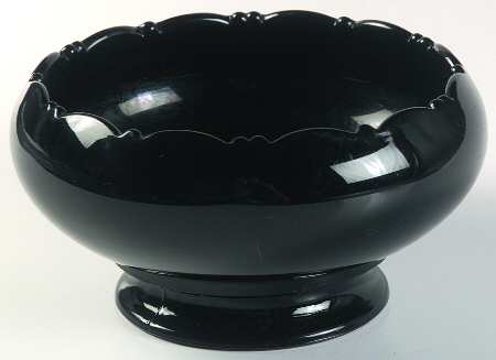 Mt. Pleasant Black (Black Amethyst) 7" Footed Cupped Bowl