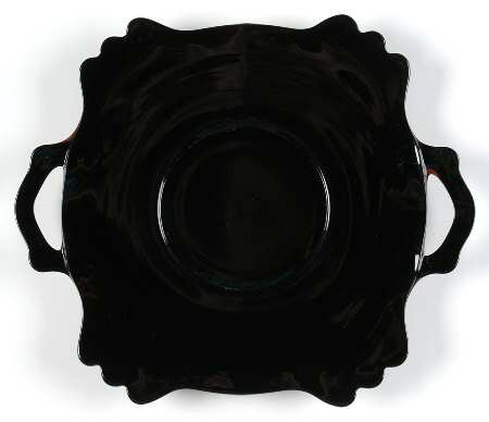 Mt. Pleasant Black (Black Amethyst) 10" 2 Handled Plate