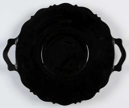 Mt. Pleasant Black (Black Amethyst) 9" 2 Handled Plate