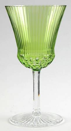 Apollo Clear Green Continental Goblet