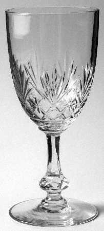 Massenet Clear (Cut) Water Goblet