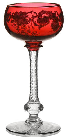 Massenet Clear (Gold Encrusted) Ruby Hock Wine