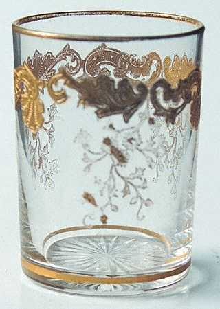 Massenet Clear (Gold Encrusted) Shot Glass