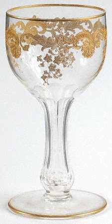Massenet Clear (Gold Encrusted) Hollow Stem Wine