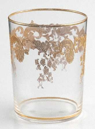 Massenet Clear (Gold Encrusted) Sherry Tumbler