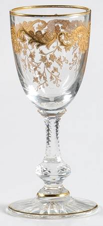 Massenet Clear (Gold Encrusted) Cordial Glass
