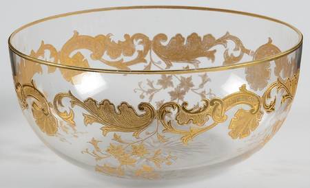Massenet Clear (Gold Encrusted) Finger Bowl