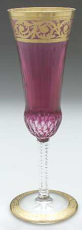 Thistle Violet Fluted Champagne