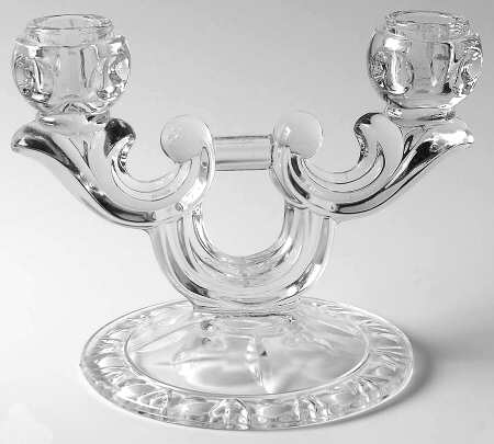 Classique-Clear Double Light Candlestick