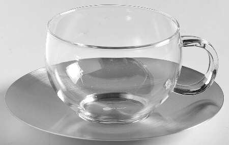 Verran Collection Coffee Cup with Metal Saucer