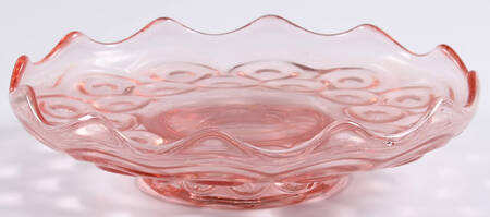 Moon and Star Pink 7" Footed Plate