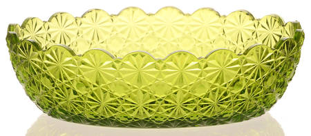 Daisy and Button Green Oval Nappy