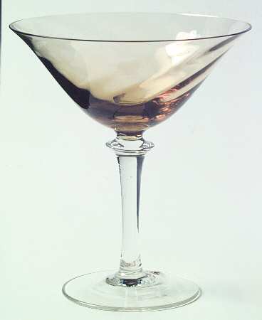 Garda Amber (Swirl Optic) Champagne/Tall Sherbet