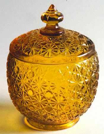 Daisy and Button Amber Candy Box & Lid