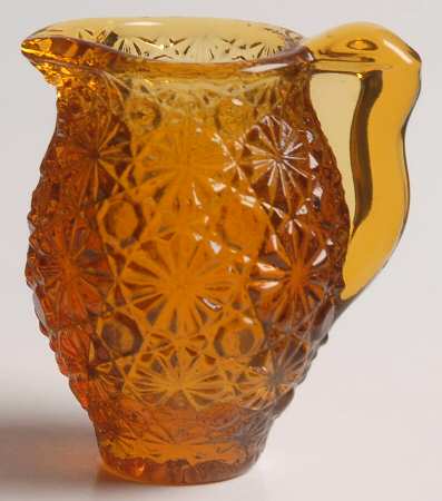 Daisy and Button Amber Mini Pitcher