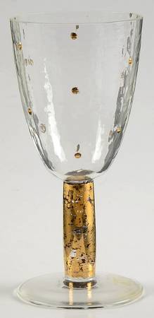Morocco Gold Wine Glass