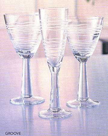 Groove Water Goblet