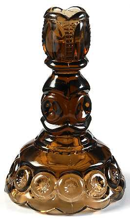 Moon and Star Brown 6" Single Light Candlestick