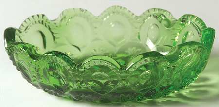 Moon and Star Light Green 4" Oval Ashtray